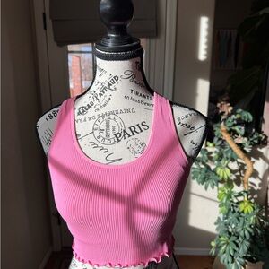 Spiritual Gangster x Pink racer black workout tank